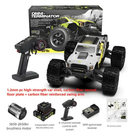Rlaarlo Omni-Terminator Carbon Fiber V2 MINI 1:10 Scale RTR Brushless Monster Truck