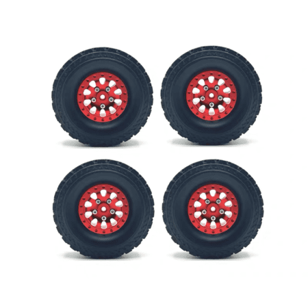 1/12 Metal Wheel Set Red, Black, Silver