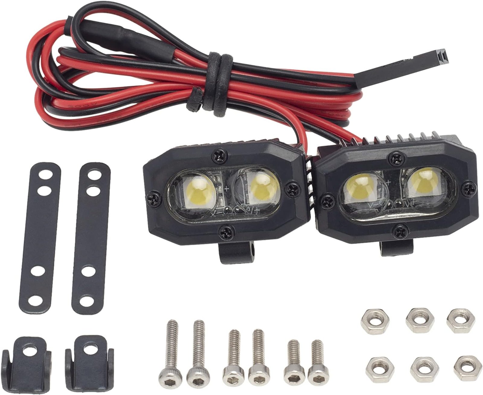 Injora Rc Car Bright Double Led Lights Headlight Spotlight - Image 2