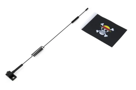 Metal Antenna with Flag Simulation Decoration Accessories for 1/7 & 1/10 RC Crawler 28cm