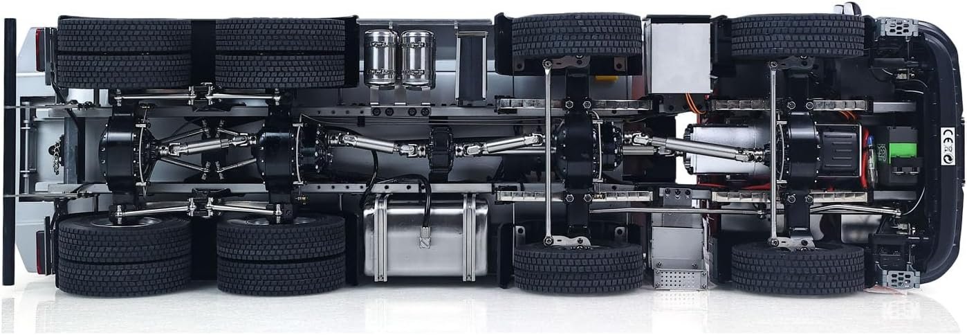 Double E 1/14 8X8 Remote Control Hydraulic Dump Truck || Metal Head - Image 13