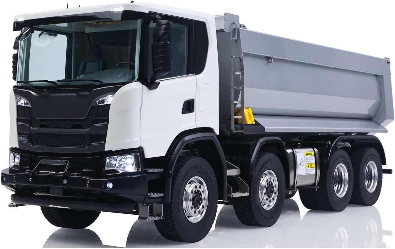 Double E 1/14 8X8 Remote Control Hydraulic Dump Truck || Metal Head - Image 3