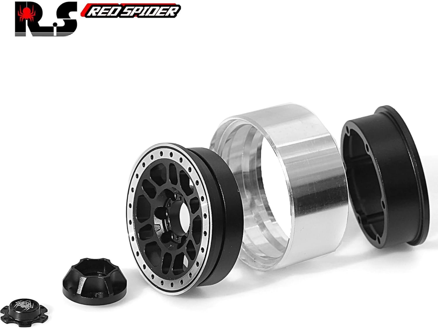 Premium Red Spider 1.9inch Beadlock Alloy wheels - Image 4
