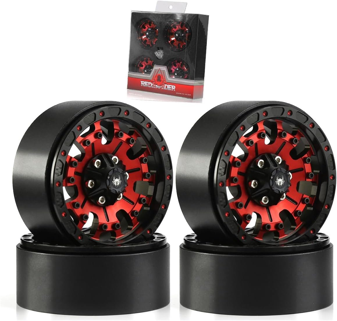 Red Spider 1.9 Beedlock Alloy Wheels for 1/10 - Image 2