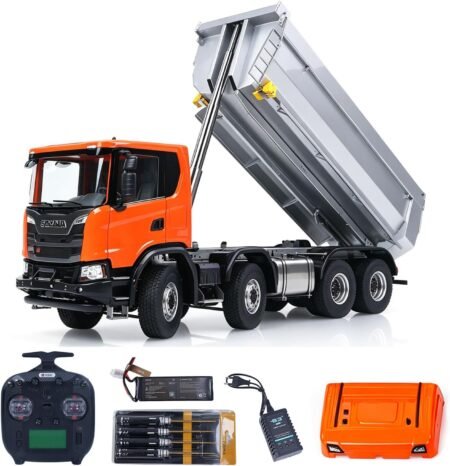 Double E 1/14 8X8 Remote Control Hydraulic Dump Truck || Metal Head