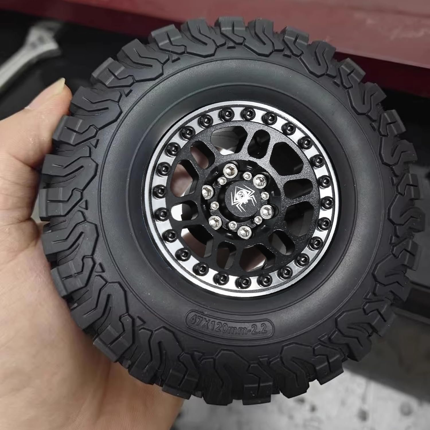 Premium Red Spider 1.9inch Beadlock Alloy wheels - Image 2