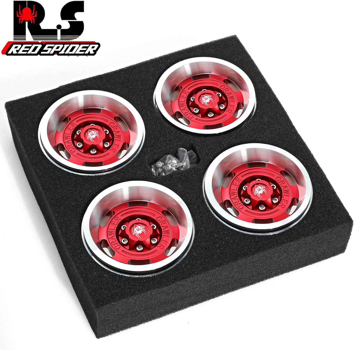 Red Spider Vintage Design 1.9inch Beadlock Wheel Rims Aluminum Alloy - Image 5