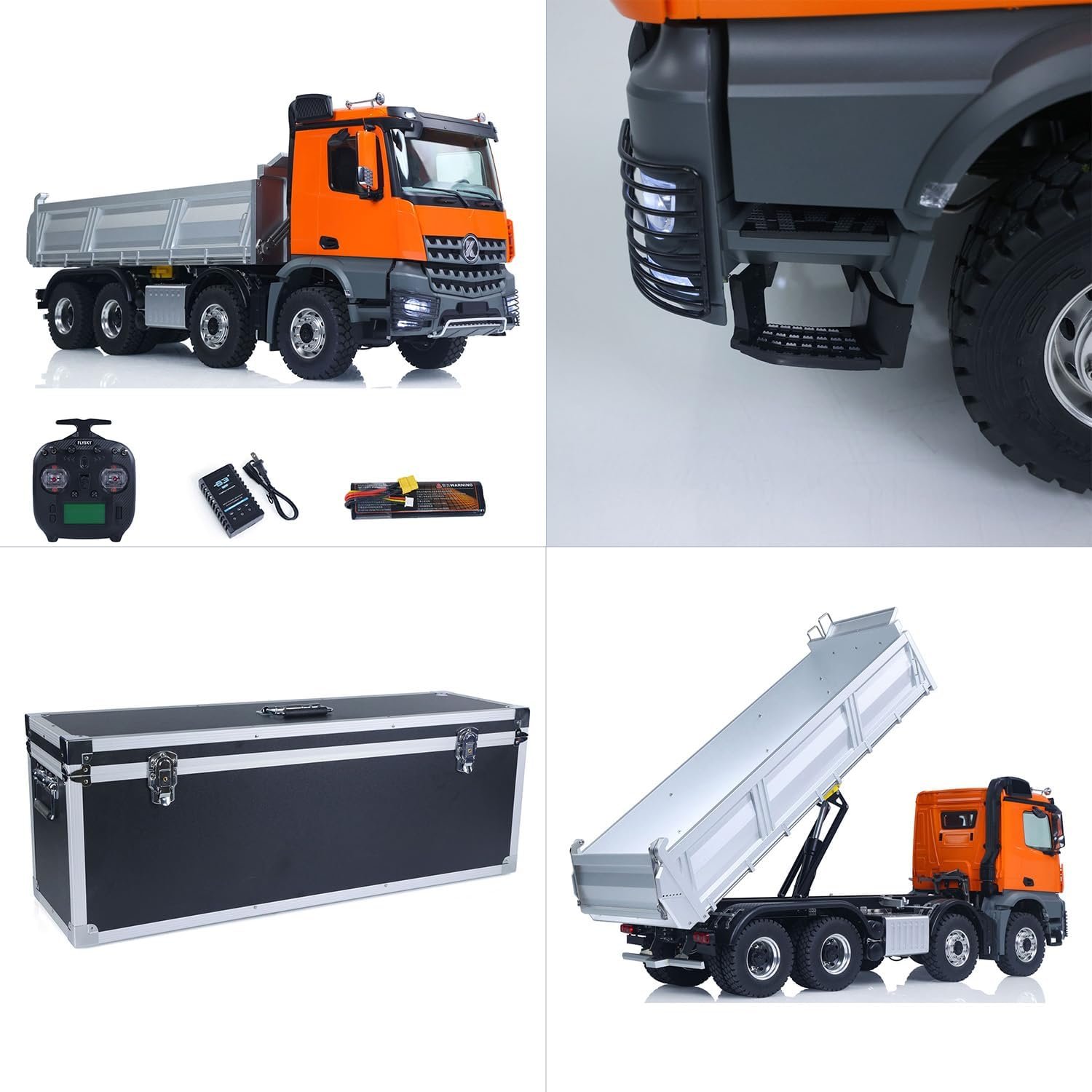 1/14 Kabolite K3367 8x8 Metal Hydraulic RC Tipper Remote Control Dump Truck - Image 5