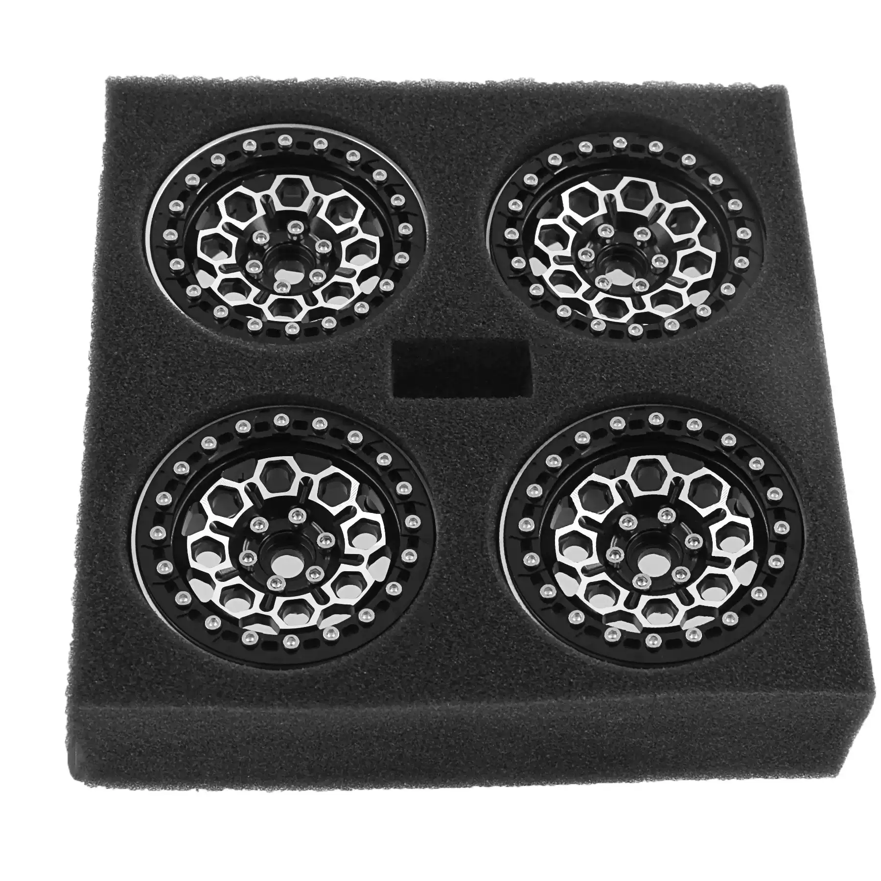 Red Spider 2.2" Honeycomb CNC Aluminum Beadlock Wheels - Image 3