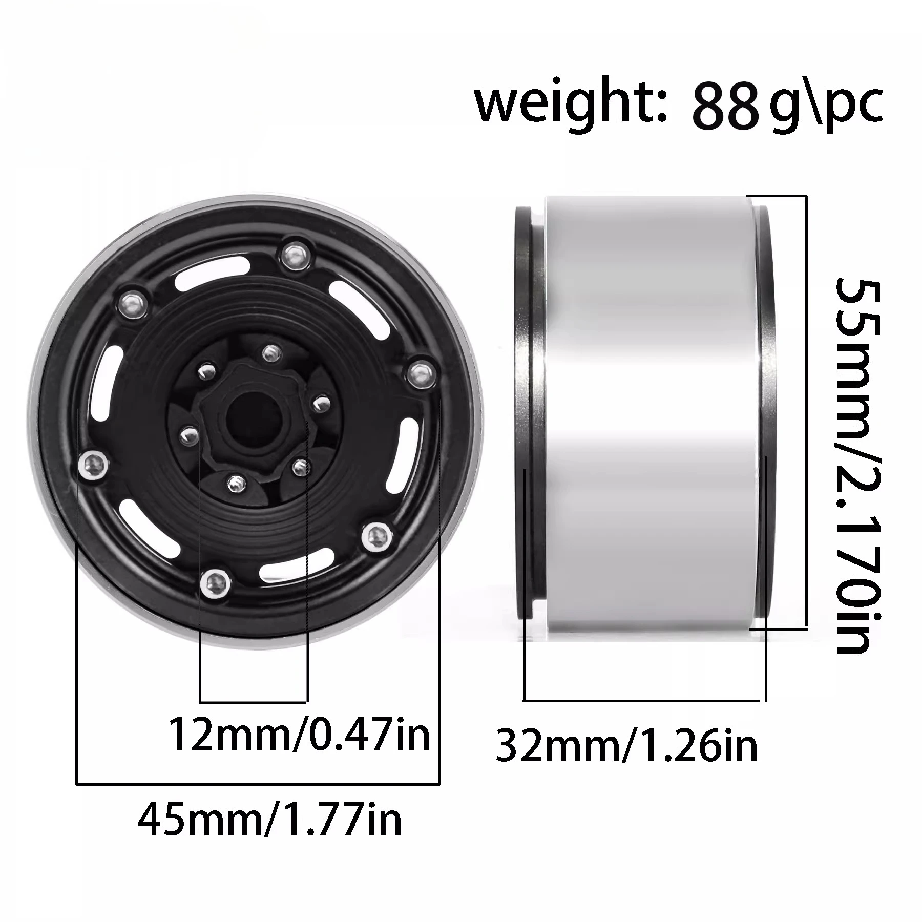 Premium Red Spider 1.9inch Beadlock Alloy wheels - Image 7